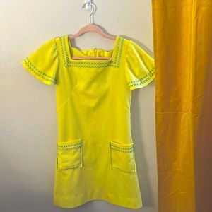 Vintage Yellow Festival Mini - Size Small